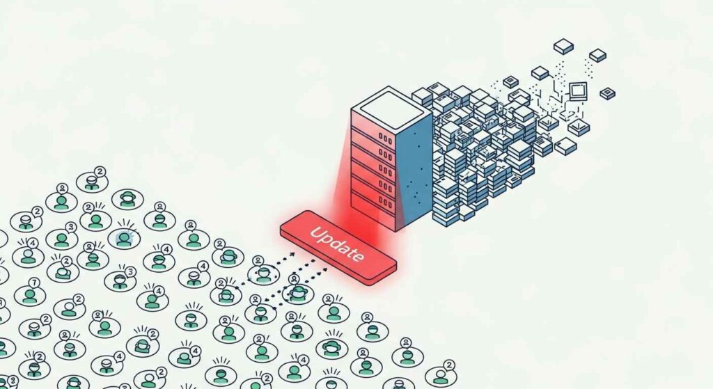 why is uhoebeans software update so slow